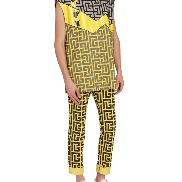 BALMAIN × Pokemon Oversized Shirt Unisex - Oversized Pokémon print shirt yellow yellow - Men